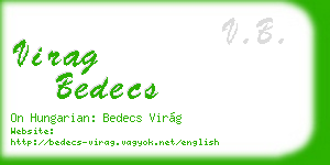 virag bedecs business card