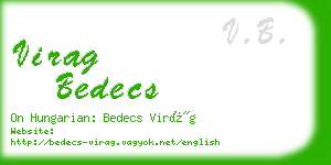 virag bedecs business card